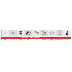 Femi Ponceuse à bande inclinable 1000W 120x1500mm 542B Kobleo