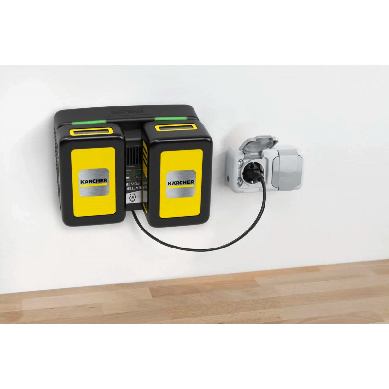 Karcher Chargeur Rapide Double Battery Power 18 V 2 Emplacements, Karcher Kobleo