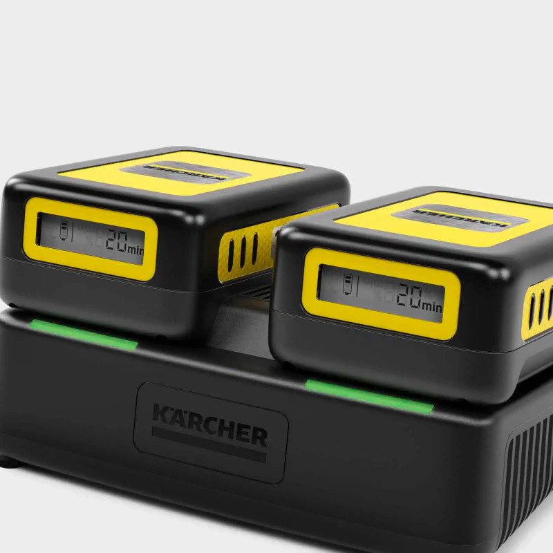 Karcher Chargeur Rapide Double Battery Power 18 V 2 Emplacements, Karcher Kobleo