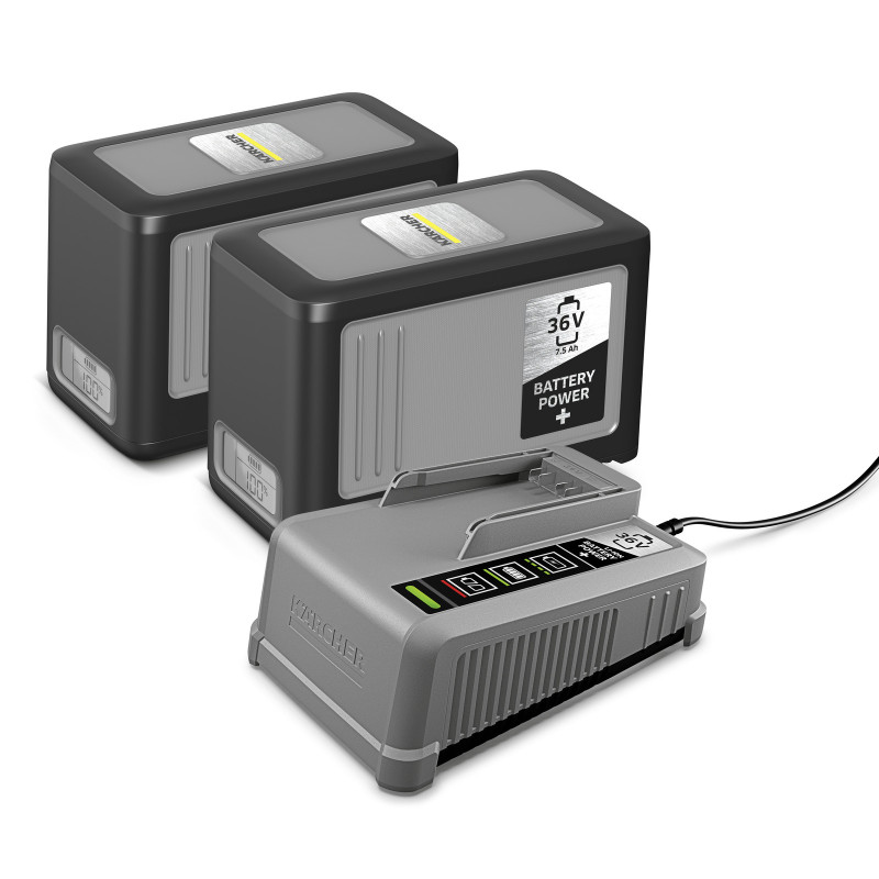 Karcher Starter Kit Battery Power Plus 36 75, 2 Batteries 7.5 Ah, Karcher Kobleo
