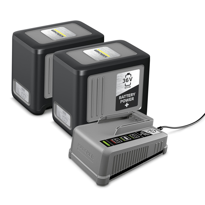 Karcher Starter Kit Battery Power Plus 36 60, 2 Batteries 6.0 Ah, Karcher Kobleo