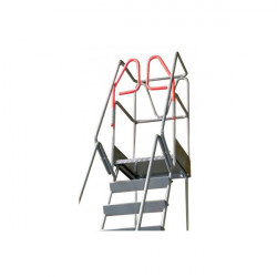 Fimm Escabeau roulant immobilisation automatique charge 150 kg 9 marches Ht Kobleo