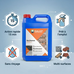 Dalep Nettoyant rapide Dalep Net Express anti-lichen 20L prêt à l'emploi Kobleo