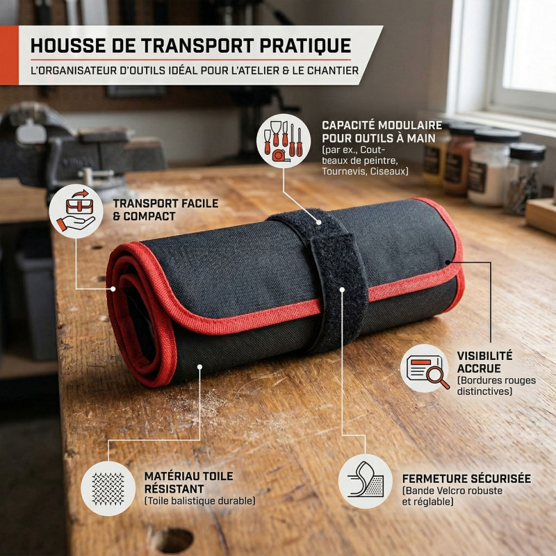 L'Outil Parfait Trousse 2433000 8 couteaux plaquiste alu-choc L'Outil Parfait Kobleo