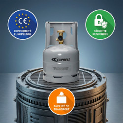 Guilbert Express Bouteille de gaz de chantier remplissable 1,6 Kg Kobleo