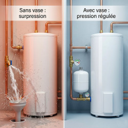 Thermador Vase d'expansion sanitaire Thermador VEXBAL® fixation murale 8L Kobleo