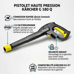 Karcher Poignée-pistolet G 180 Q 13cm avec Quick Connect Karcher Kobleo
