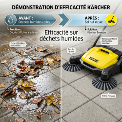 Karcher Brosses latérales Karcher météo humide pour balayeuse S4 noir Kobleo