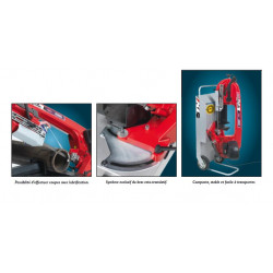 Femi Scie à ruban acier 1850W longueur 2140mm Diam 175mm 787 XL ALLROAD Kobleo