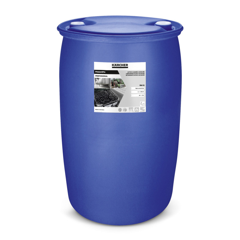 Karcher Detergent Actif PressurePro RM 81 Alcalin Bidon de 200 L, Karcher Kobleo