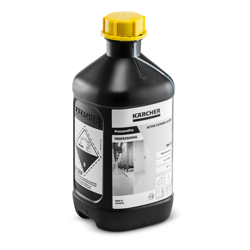 Karcher Detergent Actif PressurePro Acide RM 25 Bidon de 2.5 L, Karcher Kobleo