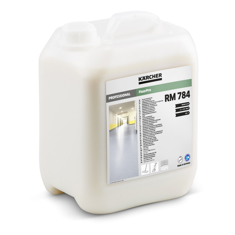 Karcher Agent de Dispersion FloorPro RM 784 Bidon de 5 L pH 8, Karcher Kobleo
