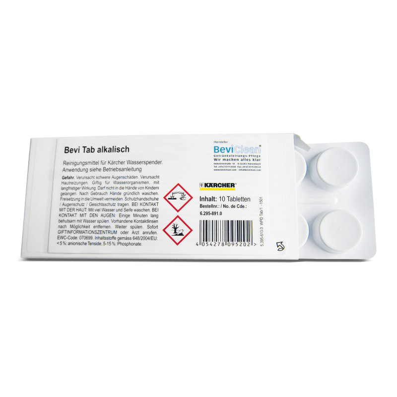 Karcher Bevi Tab Alcalin pour Fontaine a Eau, 10 Tablettes, Karcher Kobleo