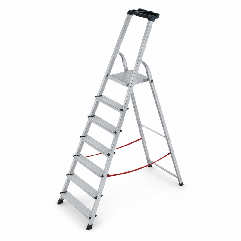 Escabeau 7 Marches en Aluminium Pliable Pro, Escalux