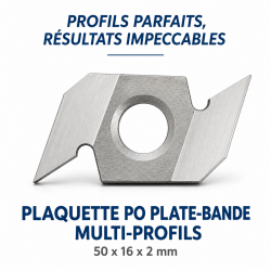 Leman Plaquette PO Plate-Bande 50x16x2 LEMAN Kobleo