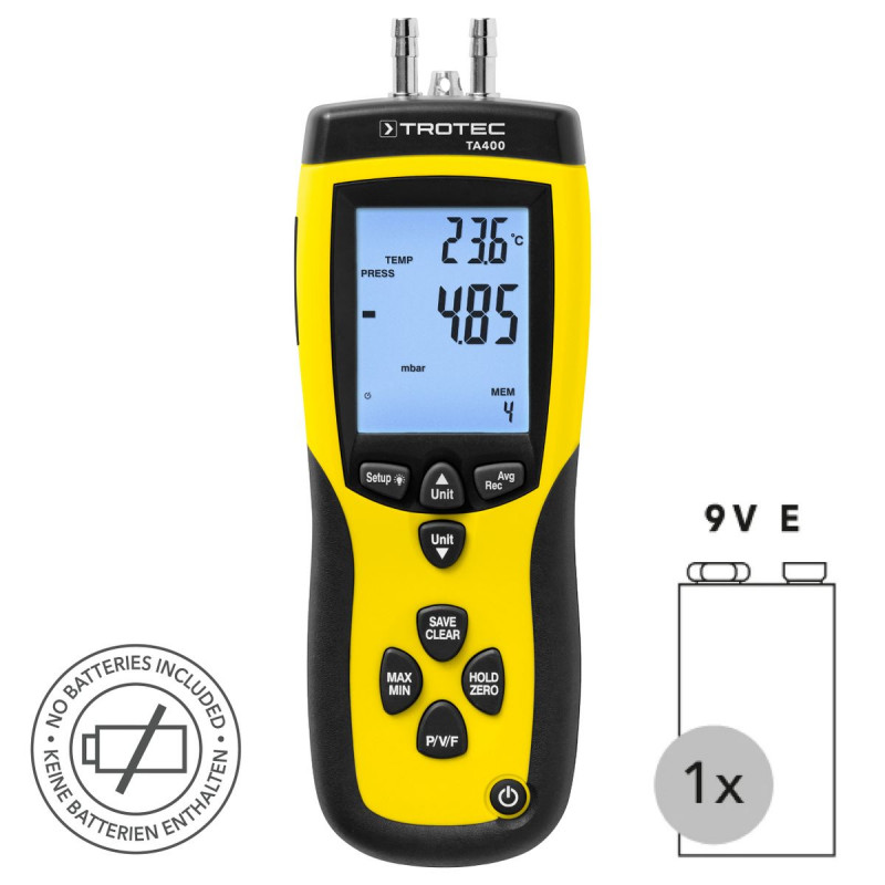 Sovelor Anemometre Pro a Tube de Pitot, Ecran LCD, Sovelor Kobleo