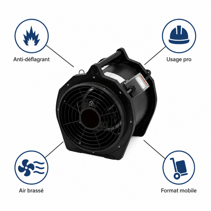 Sovelor Ventilateur Axial ATEX EFi 75XX Pro, Anti-Deflagrant, Sovelor Kobleo
