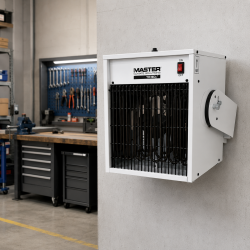 Sovelor Chauffage Electrique Mural Soufflant 9 kW Triphase, en Metal, Sovelor Kobleo