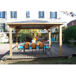 Habrita Foresta Pool House en Bois Thermochauffee THT 12,32 m2 Toit en ACP, Foresta Kobleo