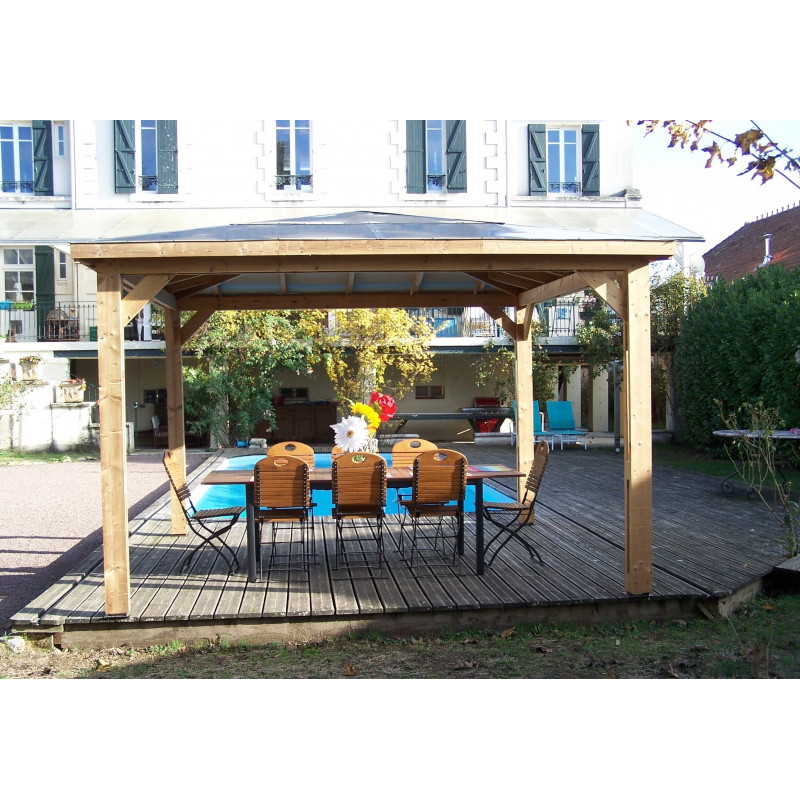 Habrita Foresta Pool House en Bois Thermochauffee THT 12,32 m2 Toit en ACP, Foresta Kobleo
