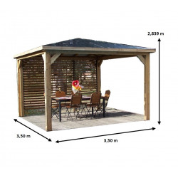 Habrita Foresta Pool House en Bois Thermochauffee THT 12,32 m2 Ventelles, Foresta Kobleo