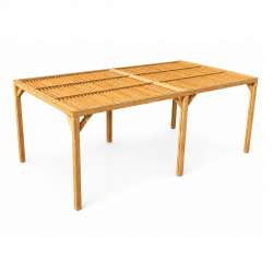 Habrita Foresta Pergola en Bois Thermochauffee THT 21,34 m2 Ventelles Toit, Foresta Kobleo