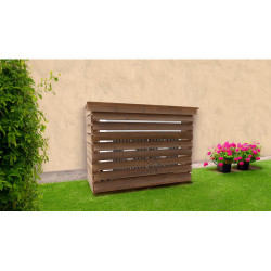 Habrita Foresta Cache Climatiseur en Bois Thermochauffee Epicea 1320 x 580 mm, Foresta Kobleo