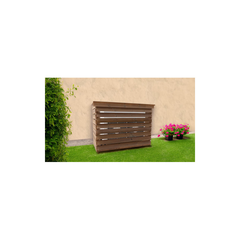 Habrita Foresta Cache Climatiseur en Bois Thermochauffee Epicea 1320 x 580 mm, Foresta Kobleo