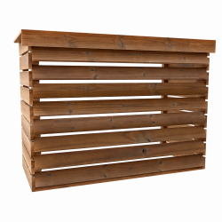 Habrita Foresta Cache Climatiseur en Bois Thermochauffee Epicea 1320 x 580 mm, Foresta Kobleo