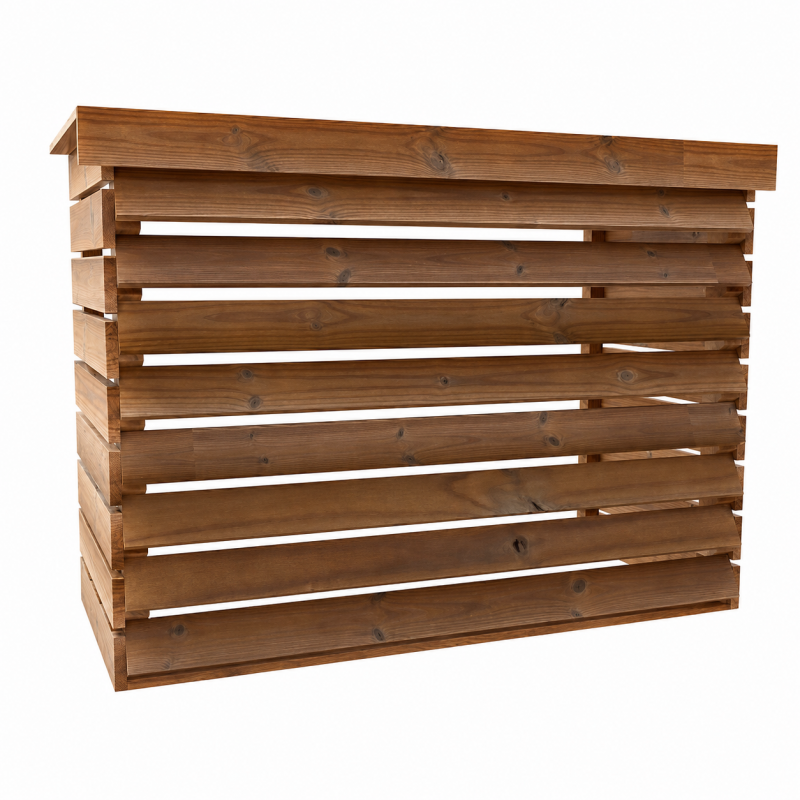 Habrita Foresta Cache Climatiseur en Bois Thermochauffee Epicea 1320 x 580 mm, Foresta Kobleo