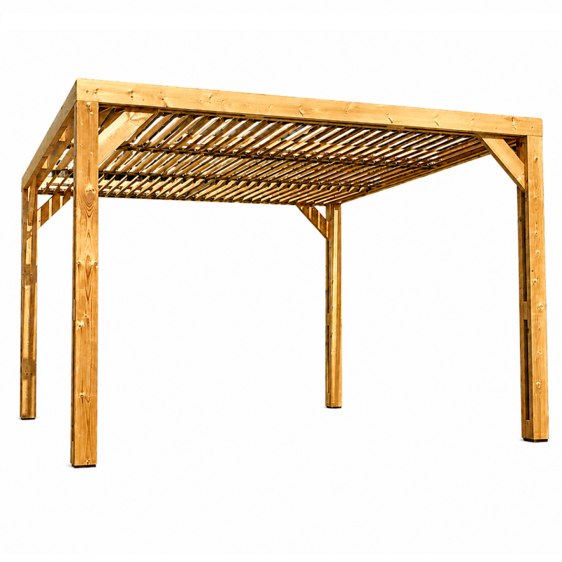 Habrita Foresta Pergola en Bois Thermochauffee THT 10,67 m2 Ventelles Toit, Foresta Kobleo