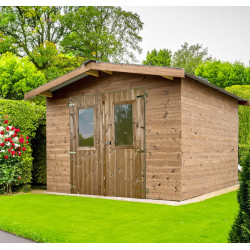 Habrita Foresta Abri de Jardin en Bois Thermochauffee THT 12,30 m2 et 28 mm, Foresta Kobleo