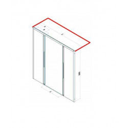 Samo Porte douche coulissante 4 panneaux 167 171cm ACRUX Kobleo