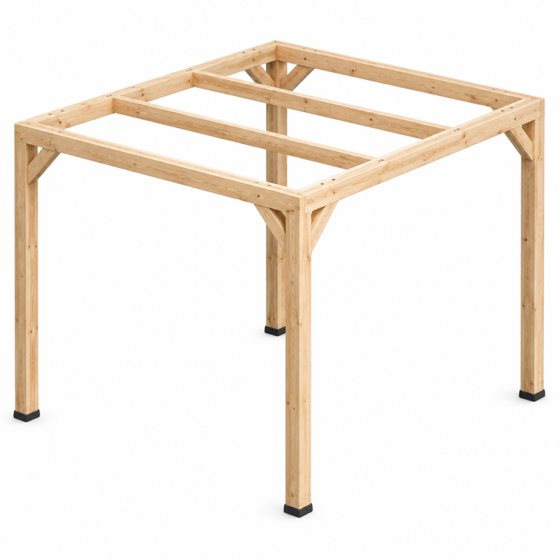 Habrita Foresta Pergola en Bois Thermochauffee THT 10,67 m2 Structure Ouverte, Foresta Kobleo