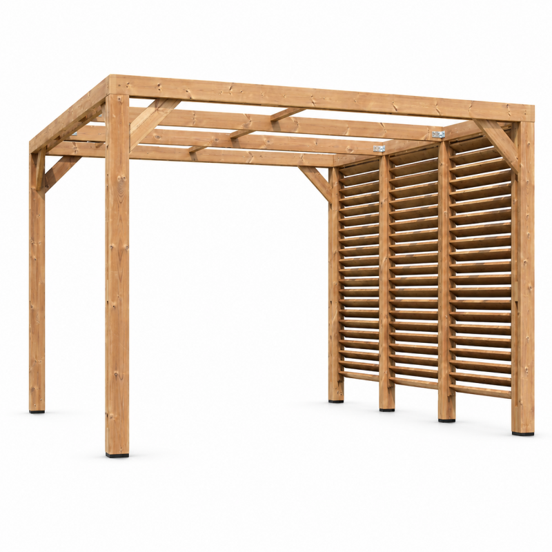 Habrita Foresta Pergola en Bois Thermochauffee THT 10,67 m2 Ventelles Paroi, Foresta Kobleo