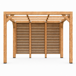 Habrita Foresta Pergola en Bois Thermochauffee THT 10,67 m2 Ventelles Paroi, Foresta Kobleo