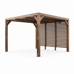 Habrita Foresta Pergola en Bois Thermochauffee THT 10,67 m2 Ventelles Inox, Foresta Kobleo