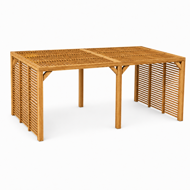 Habrita Foresta Pergola en Bois Thermochauffee THT Ventelles Toit et 2 Parois, Foresta Kobleo