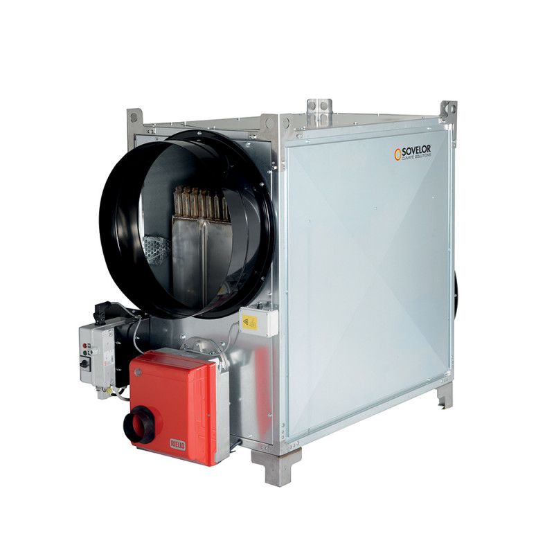 Sovelor Generateur d Air Chaud 85,6 kW sans Bruleur, Acier Galvanise, Sovelor Kobleo