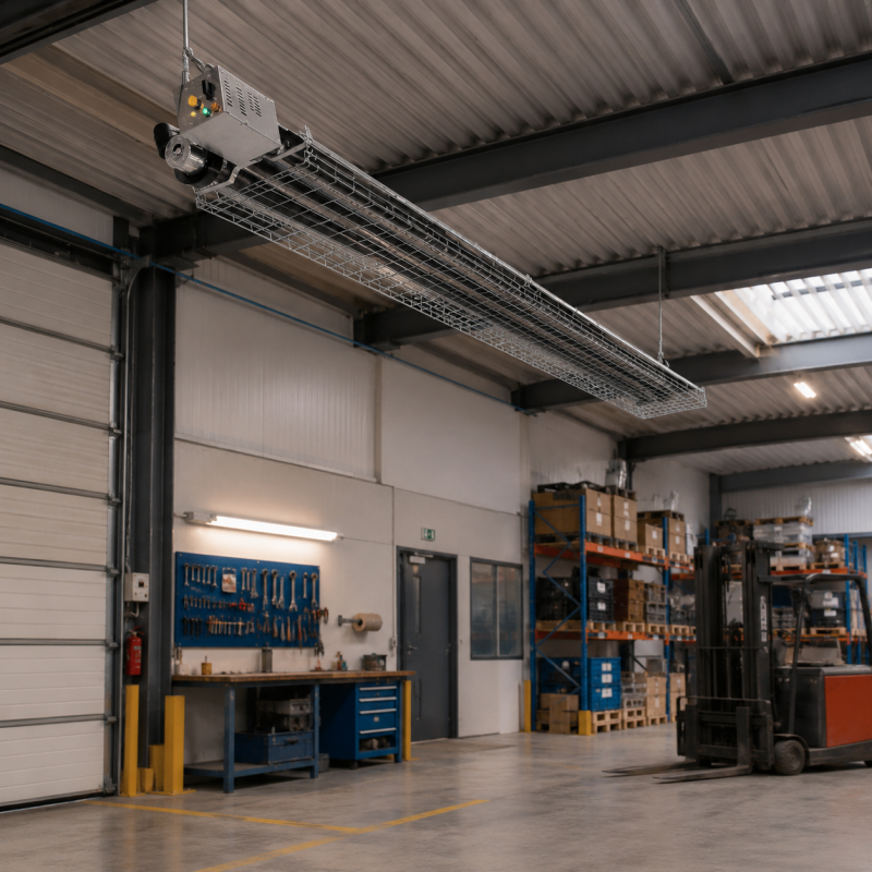 Sovelor Chauffage Radiant a Tube Infrarouge au Gaz 23,2 kW, 5410 mm, Sovelor Kobleo