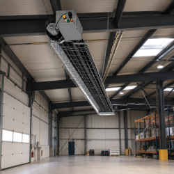 Sovelor Chauffage Radiant a Tube Infrarouge au Gaz 46,4 kW, 9460 mm, Sovelor Kobleo
