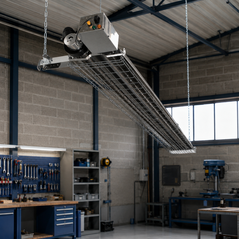 Sovelor Chauffage Radiant a Tube Infrarouge au Gaz Propane 23,2 kW, Sovelor Kobleo