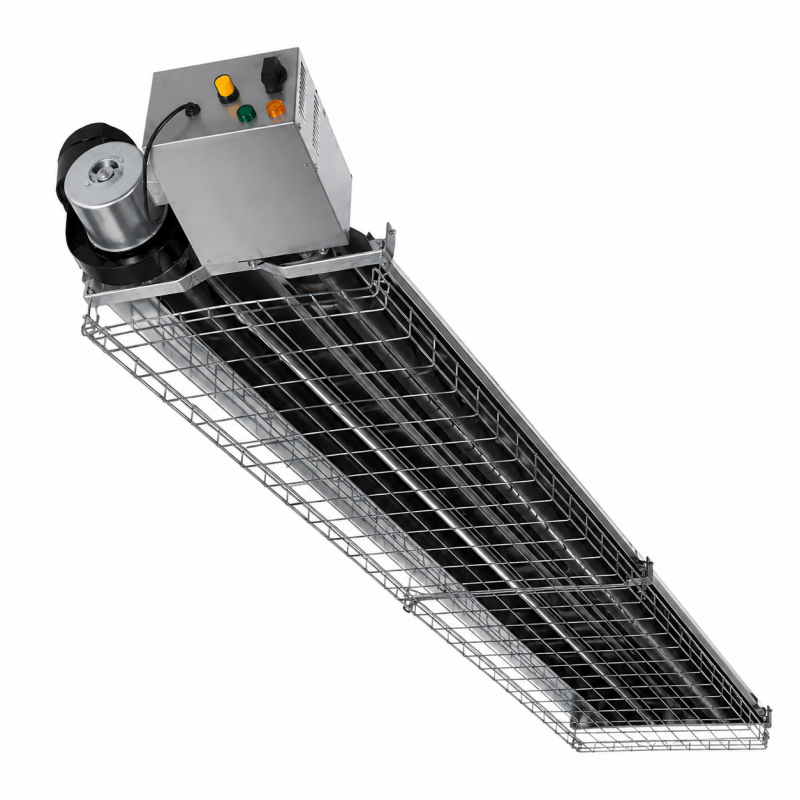 Sovelor Chauffage Radiant a Tube Infrarouge au Gaz Propane 36 kW, Sovelor Kobleo