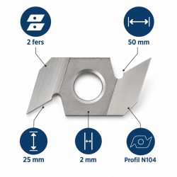 Leman 2 Fers Profil N104 50x25x2 mm LEMAN Kobleo
