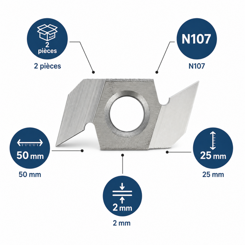 Leman 2 Fers Profil N107 50x25x2 mm LEMAN Kobleo