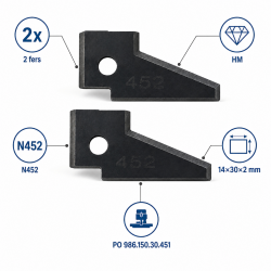 Leman 2 Fers Profil N452 14x30x2 mm LEMAN Kobleo