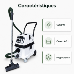 Leman Aspirateur Eau Poussieres 40L LEMAN Kobleo