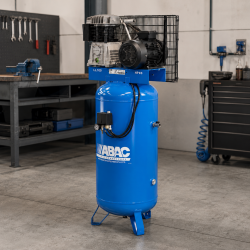 ABAC Compresseur d'air pistons ABAC vertical bi-étagés 400V Tri 55CV 200L Kobleo