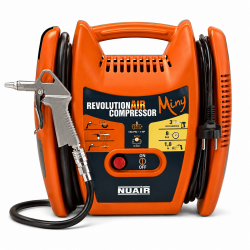 Mecafer Compresseur Silencieux Sans Huile 6L 10 bar 1000W et 61 dB, Mecafer Kobleo