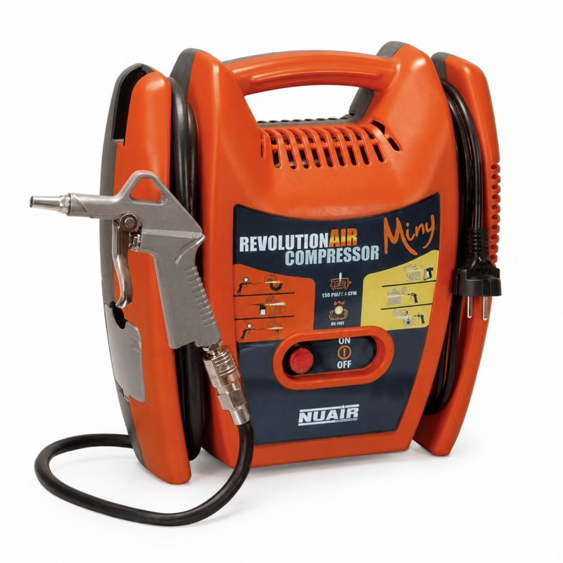 Mecafer Compresseur Silencieux Sans Huile 6L 10 bar 1000W et 61 dB, Mecafer Kobleo